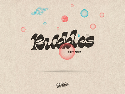 Bubbles bubbles custom dribbble handlettering handmade lettering letters music typeface typography