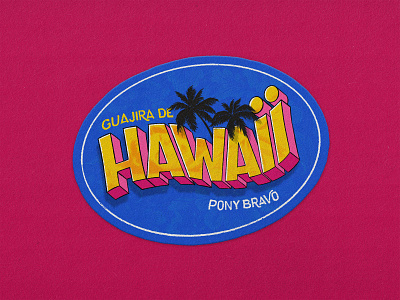 Guajira de Hawaii custom dribbble handlettering handmade hawaii illustration lettering letters type typeface typography