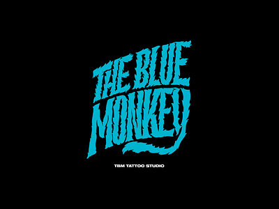 The Blue Monkey Tattoo Studio custom design dribbble handlettering handmade lettering letters madrid tattoo type typography