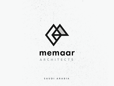 Memaar Architects Logo arabic architecture brand branding build building construction geometic geometry identity letter mark monogram logo design logodesign logomark m logo