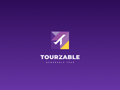 Tourzable travel agency logo design