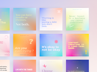 Pre-Built Examples Using Gradiea Kit - Web3 Gradient Backgrounds