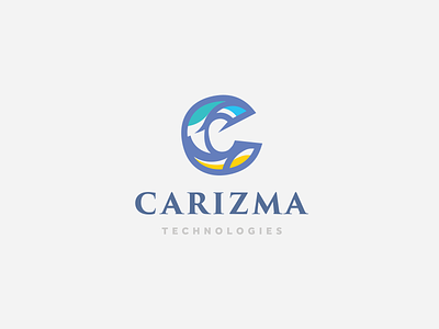 Carizma Technologies Logo arabic logo c letter c logo c mark identity karisma logo lettering lettermark logo saudi arabia logo technologies