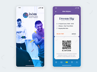 ISÖM Events App UI Style - Exploration