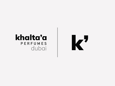 Khalta'a Perfumes arabic perfumes logo branding comma dubai logo k k letter k logo logo perfume brand design perfumes perfumes brand perfumes logo