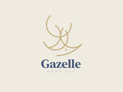 Gazelle Wood Art Logo