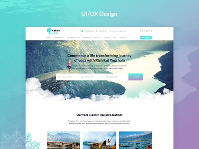 UX/UI - Yoga School Courses experience interface prototype redesign redesign concept ui ui design uiux ux ux design webdesign yoga