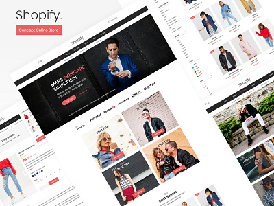 Shopify - Concept Online Store cart concept ecommerce fashion online shopping online store shop shopify shoping template webdesign website