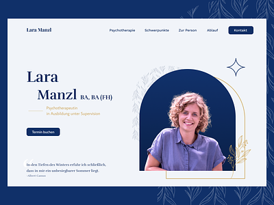 Stylish landing page design for small business branding design graphic design psychologist therapy ui ux web website