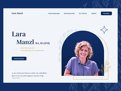 Stylish landing page design for small business