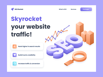 SEO website landing page