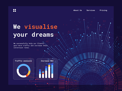 Data visualization website design data design graphic design illustration landing ui ux web website