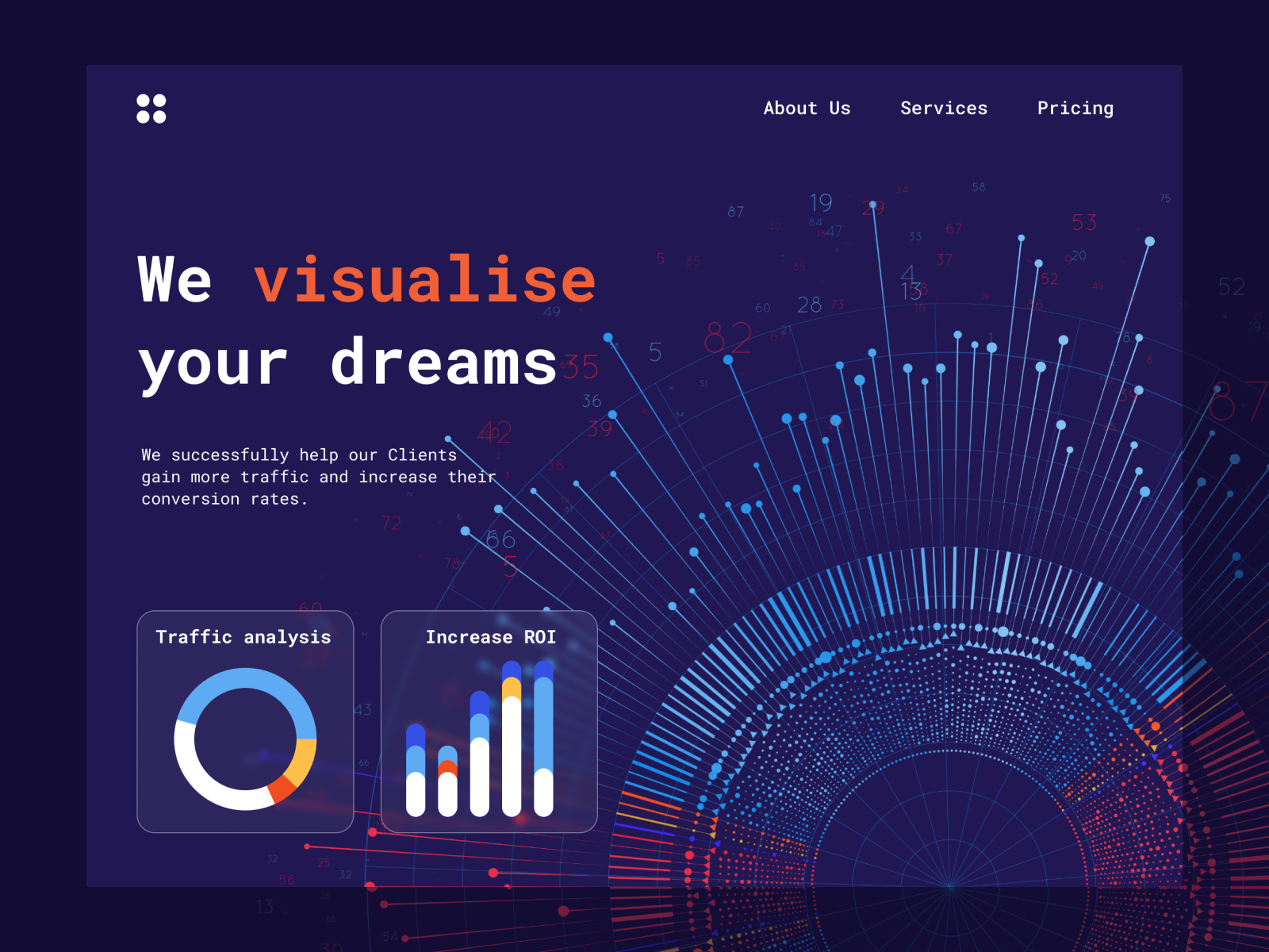 presentation of visualization website