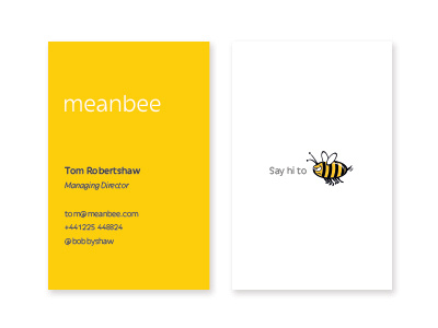 Meanbee business card