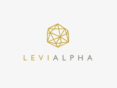 Levialpha logo geometric logo