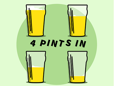 4 Pints In podcast artwork illustration
