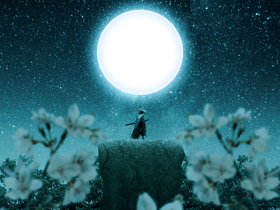 Night Walker artwork design landscape lightroom manipulation photography photoshop visual art