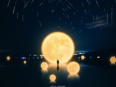 Moon Chaser artwork landscape manipulation photoshop visual art