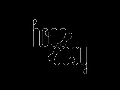 Hope Typography adobe ambigram blackandwhite illustration lettering typo typogaphy