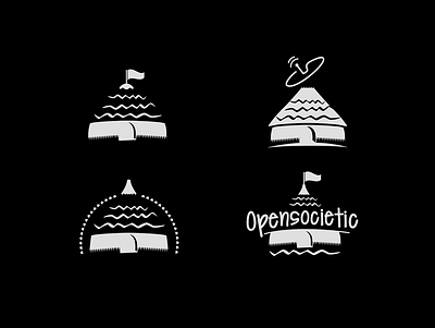 Opensocietic Logo adobe blackandwhite branding digital ideation logodesign logotype