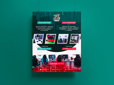 S.O.L.O Esport - FRONT Services Promo adobe branding design digital print
