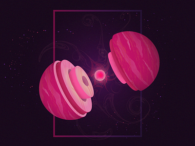 Core core illustration illustrator light planet space vector