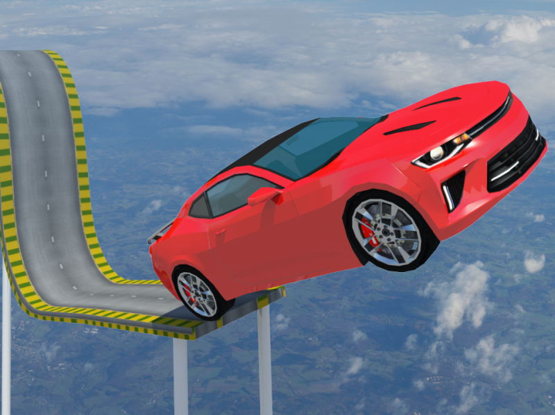 Ramp Jumping - On Sports Cars