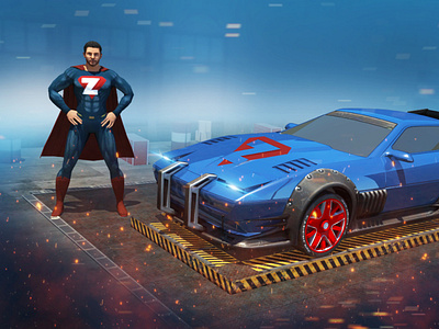 Superhero Games - Mega Ramp Racing | Mega Ramp Superhero Games