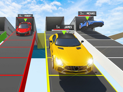 Car Stunt Master - Multiplayer Stunt Racing Games