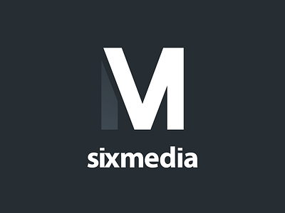 Six media logo branding identity logo mark media numeral typography