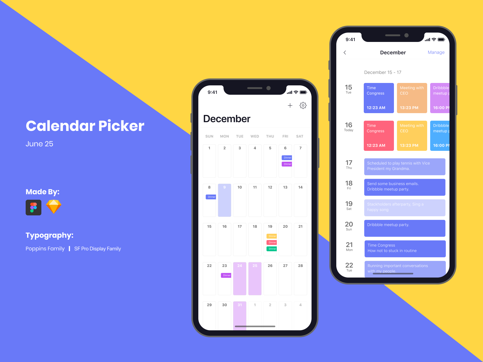 Calendar Picker by Agung prio rismawan on Dribbble
