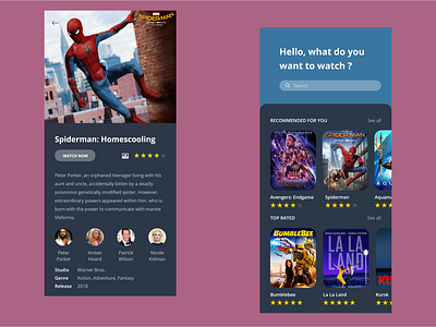 movie box farfromhome mobileapps movie uiux