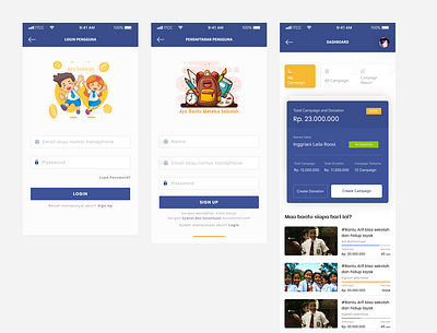 Lets go to school designs donate mobile app movie movies school ui design uiux