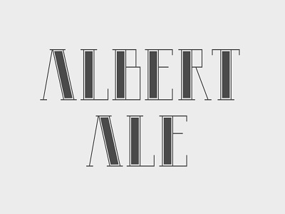 Custom type for a beer label ale beer label typography