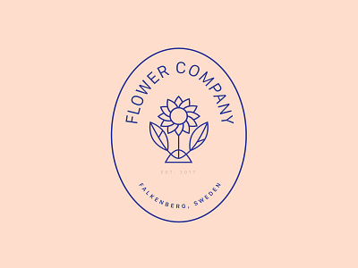 Conceptual logo for a flower company conceptual flower power flowers logo logotype