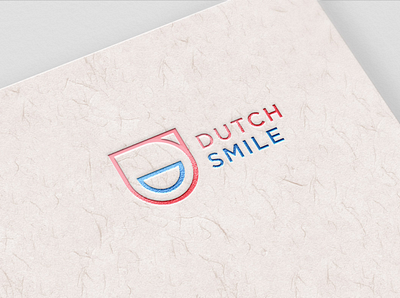 Dutch Smile design dutch graphic graphicdesign icon idea illustration illustrator letter logo logodesign manchedesign minimal paper smile vector