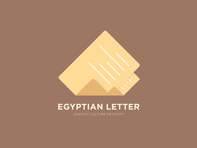 Egyptian Letter design dribbble egypt egyptian icon idea illustration illustrator letter logo manchedesign minimal pyramids vector