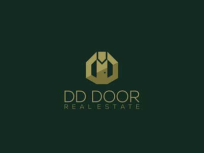 DD door real estate branding design graphic design icon illustration illustrator logo vector