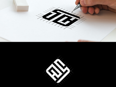 HS monogram logo branding design graphic design icon illustration illustrator logo vector