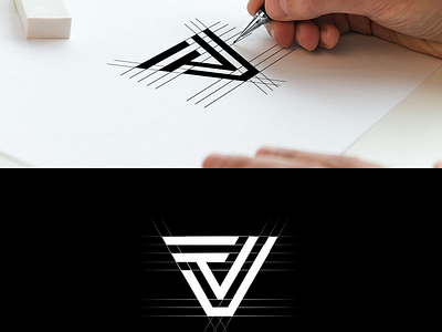 VT monogram logo branding design graphic design icon illustration illustrator logo vector
