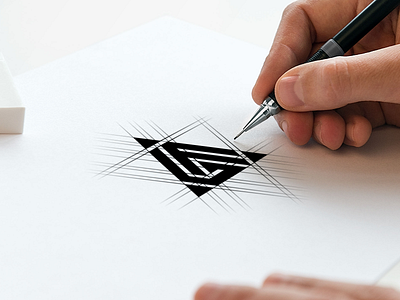 GF triangle logo branding design graphic design icon illustration illustrator logo vector