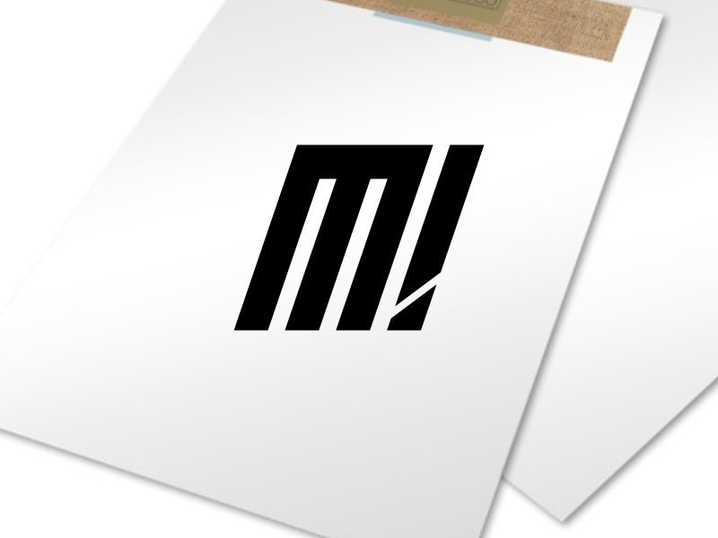 mi letter logo design by lukcy sraz on dribbble mi letter logo design by lukcy sraz on