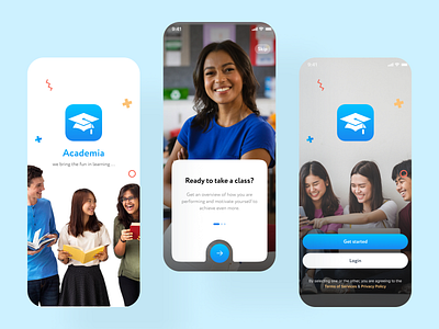 Academia Learning Mobile App by Samuel Godis on Dribbble