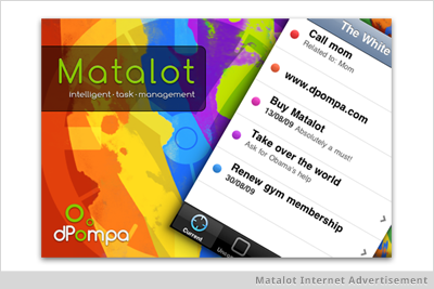 Matalot Internet Advertisement ad design iphone web ad