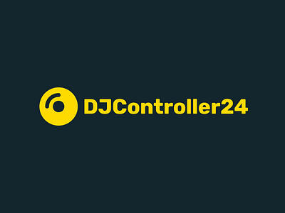 DJController24 blog brand branding dj flat iconography logo logos logotype music