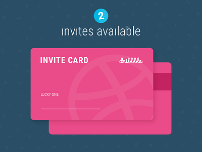 2 Dribbble invites are available, for you? dribbble invite portfolio two