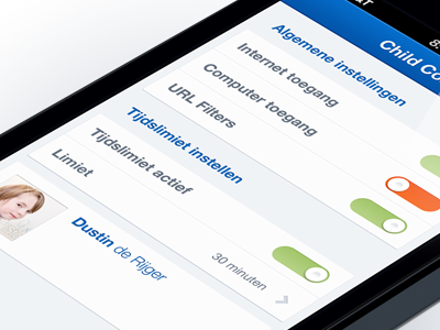 Child Control app child control filter internet ios iphone slide software toggle