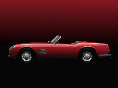 Ferrari 250 GT California Spyder car ferrari illustration vector vehicle