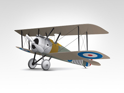 Sopwith Camel illustration plane vector