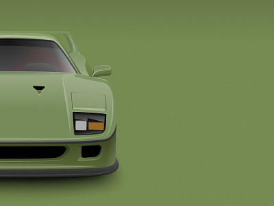 F40 Teaser (WIP) car illustration vector vehicle